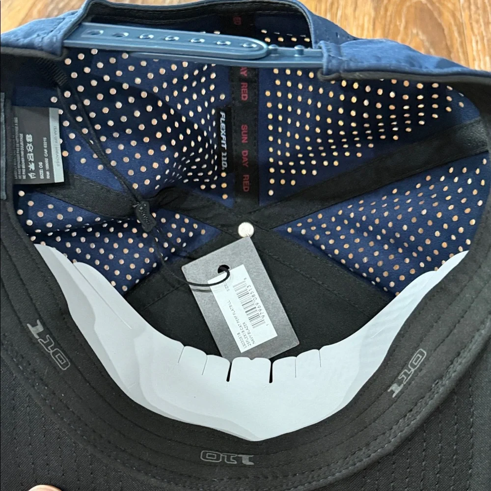 Navy Blue Sun Day Red Cap - Picture 5 of 5